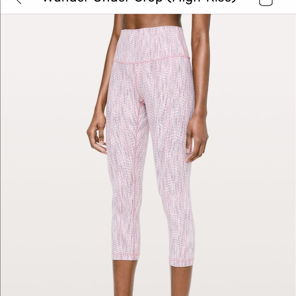 Lululemon Wunder Under High Rose Crop